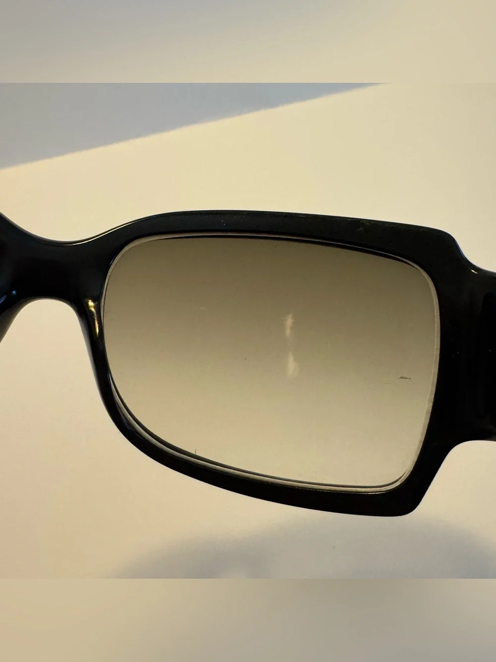 Vintage Christian Dior Oversized Rhinestone Crystal Logo Gradient Sunglasses